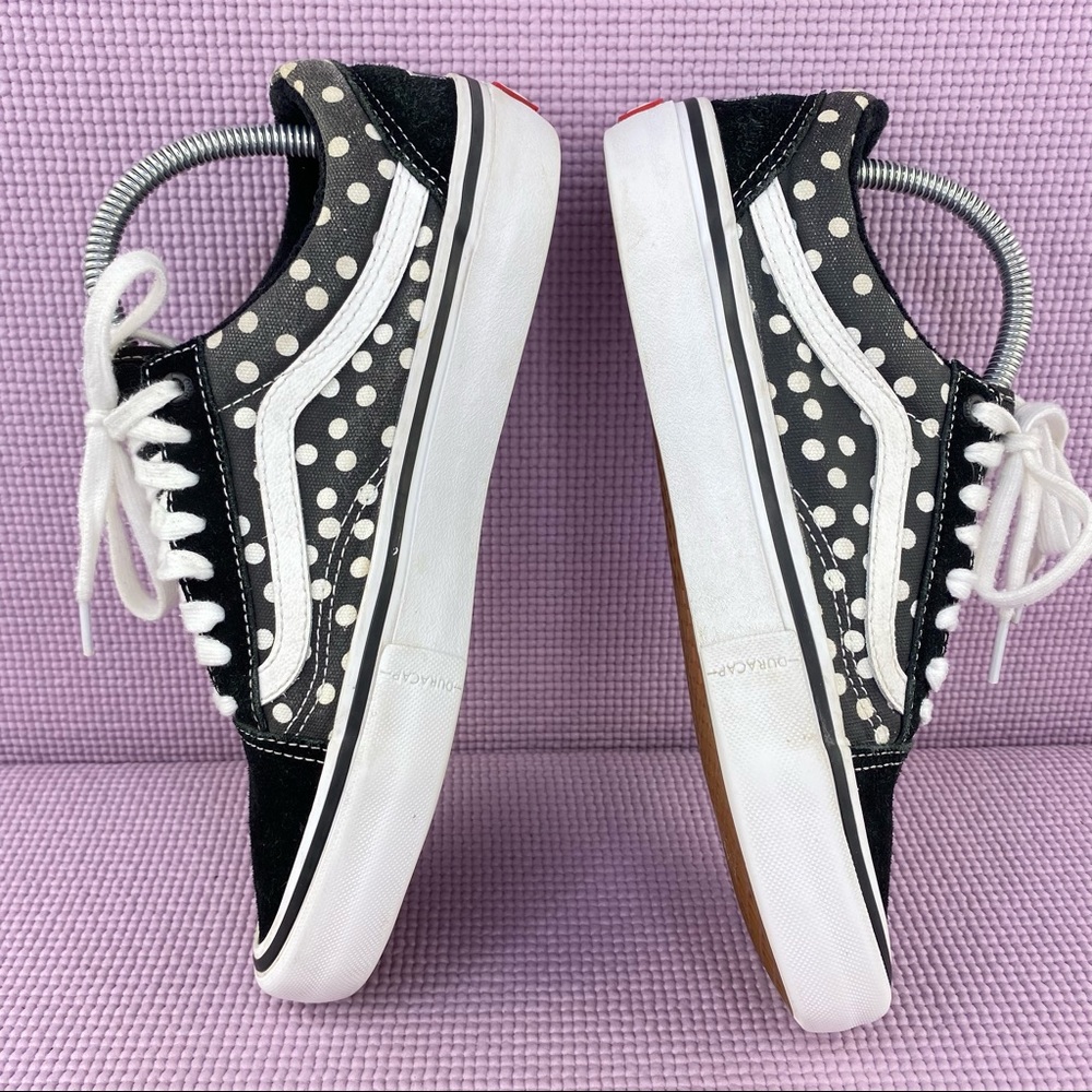 Vans X Baker Old Skool Pro Dillon Polka Dot Sneakers Black White Mens 7 500714 - Picture 3 of 10